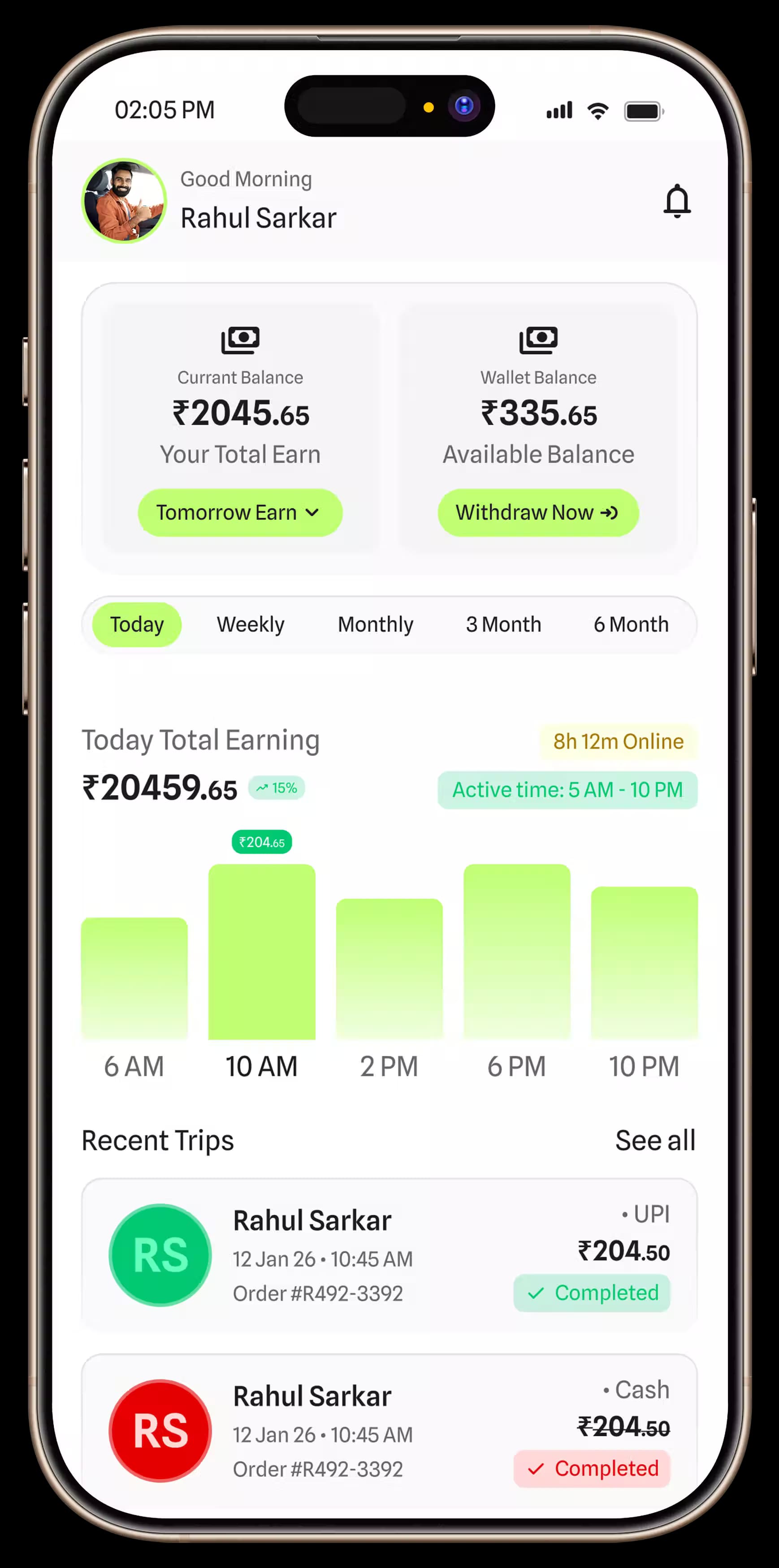 Driver App Mockup 11