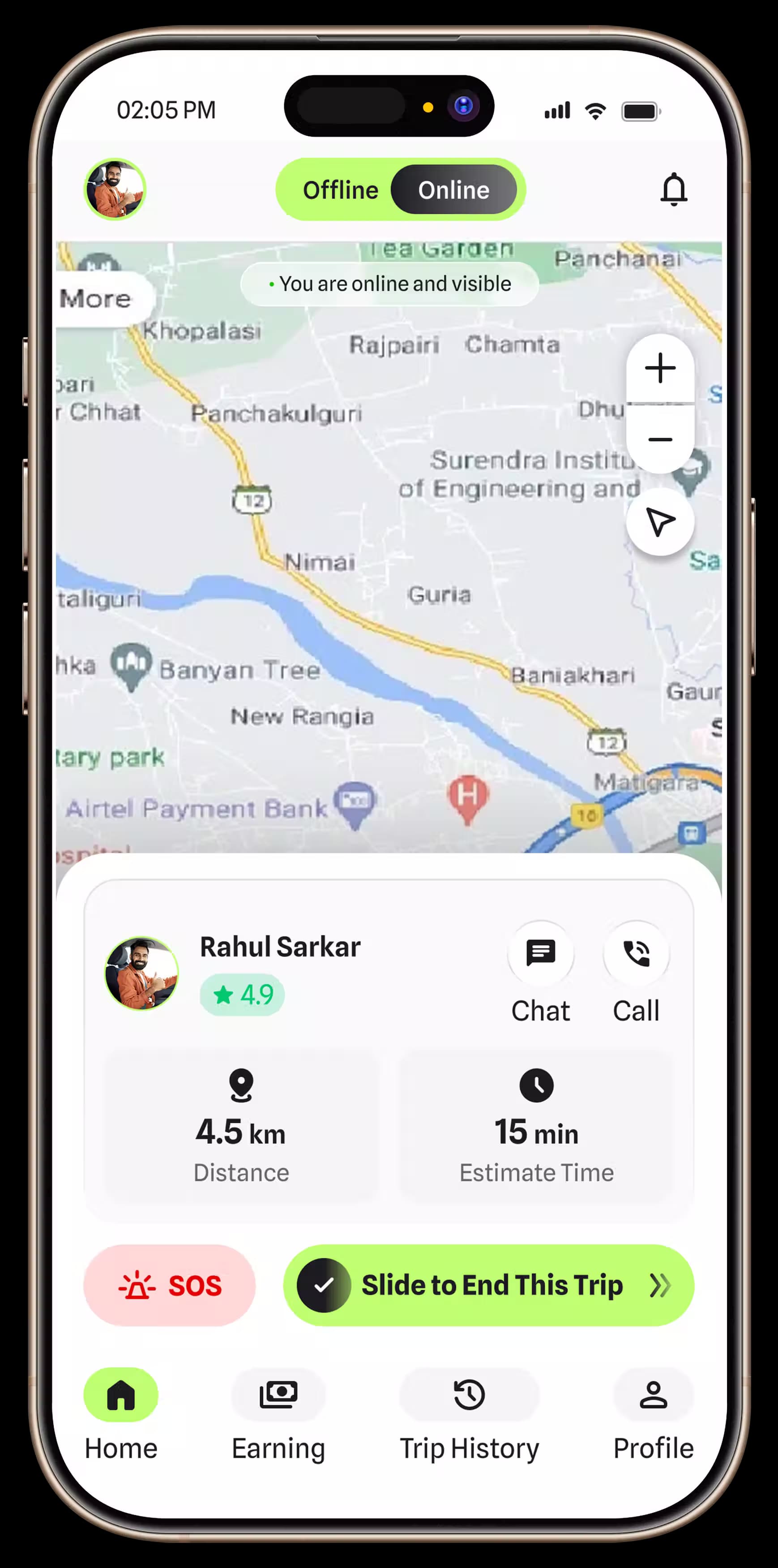 Driver App Mockup 7